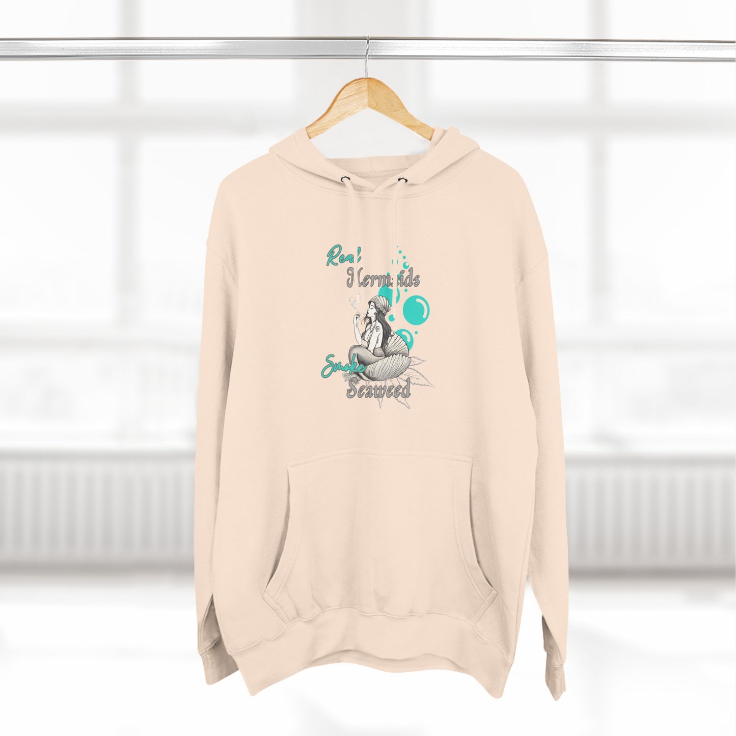 Real Mermaids Smoke Seaweed Fleece Hoodie