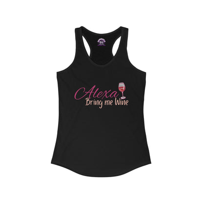 Alexa, Bring Me Wine Racerback Tank