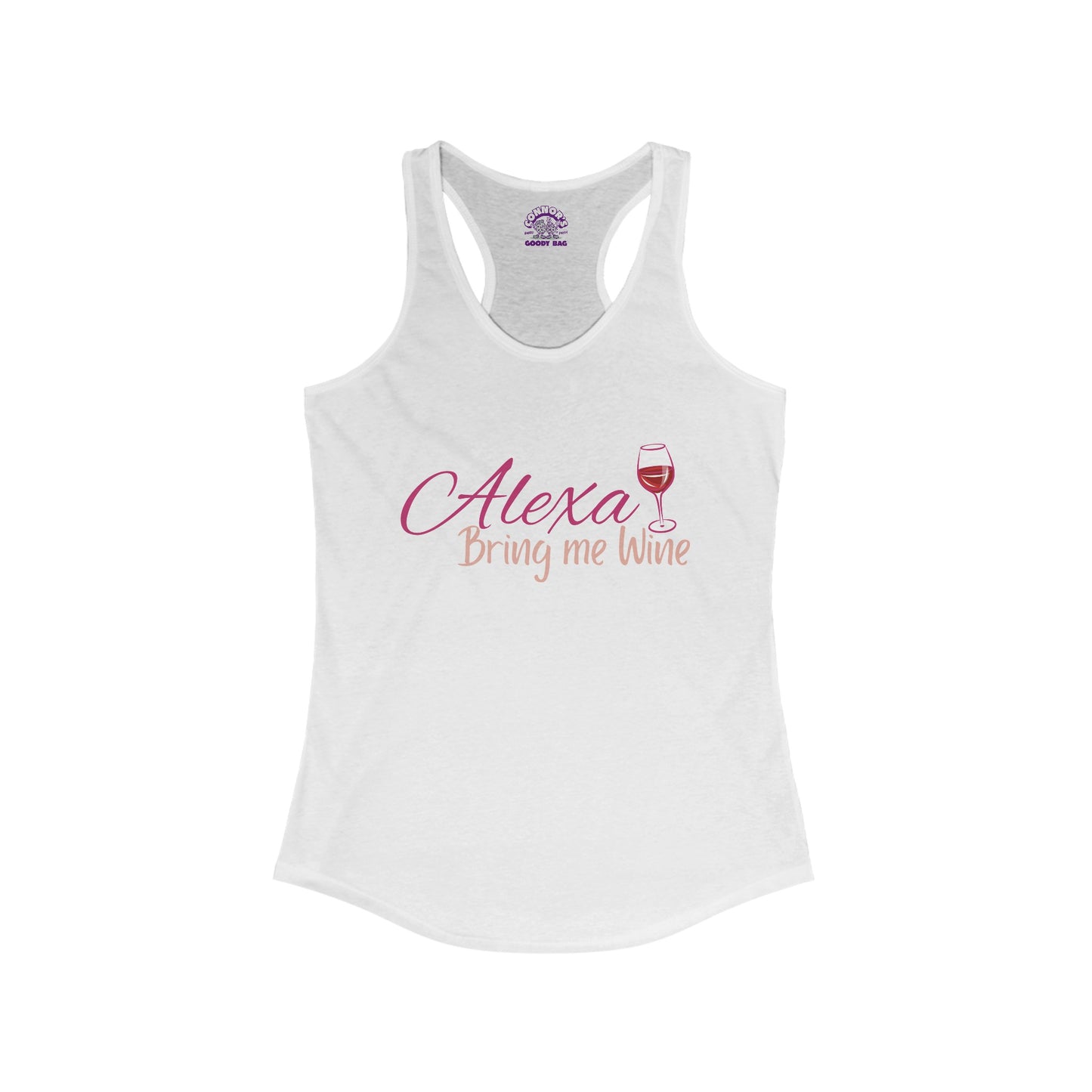 Alexa, Bring Me Wine Racerback Tank