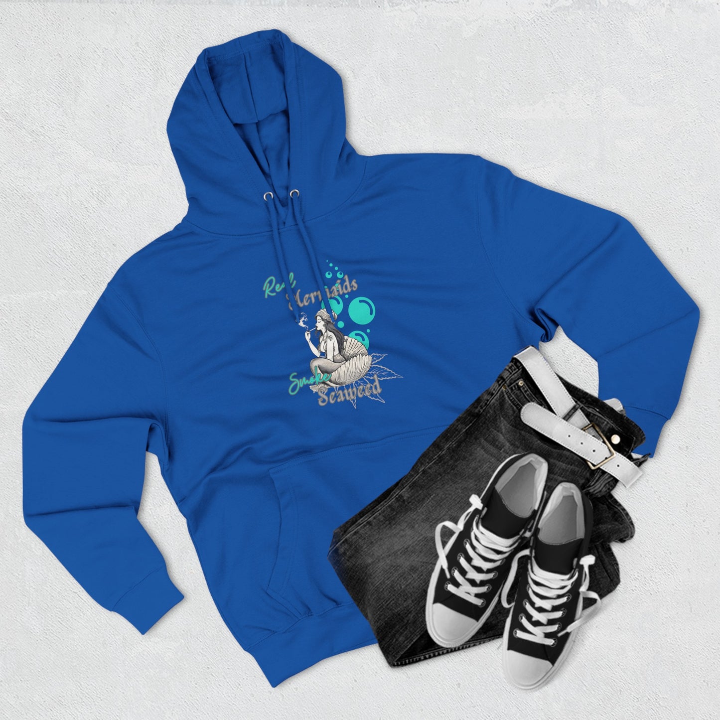 Real Mermaids Smoke Seaweed Fleece Hoodie