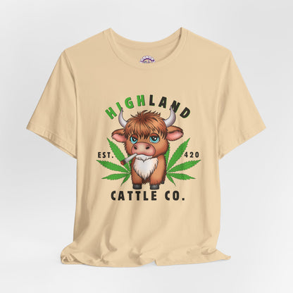 Highland Cattle Weed Shirt – A Highland High Vibe!