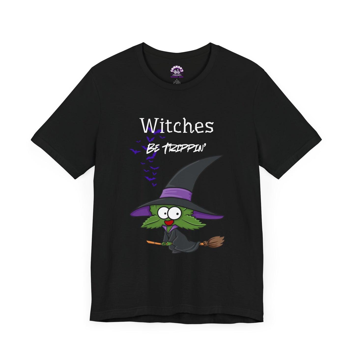 Weed Witch Witches Be Trippin' Halloween Tee