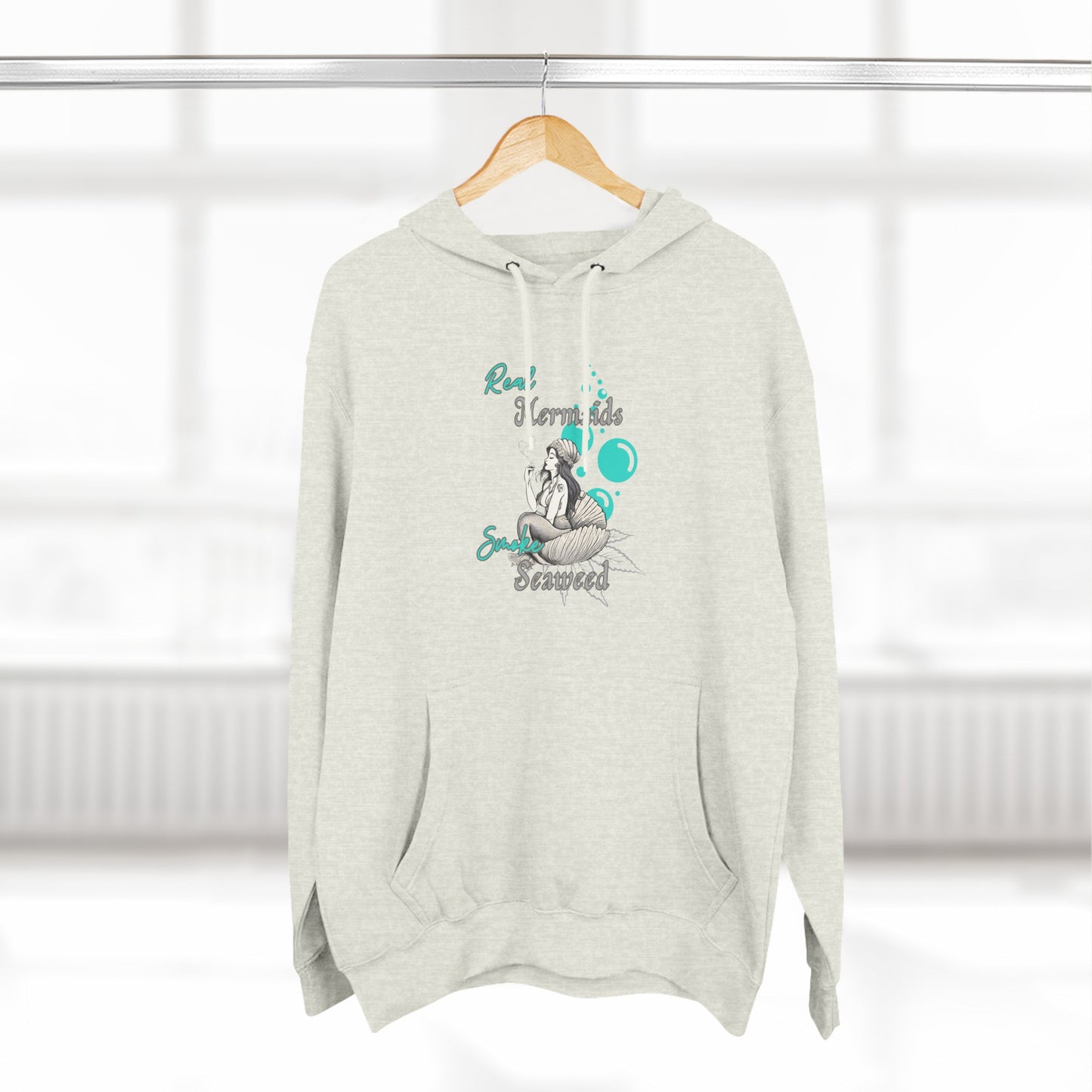 Real Mermaids Smoke Seaweed Fleece Hoodie