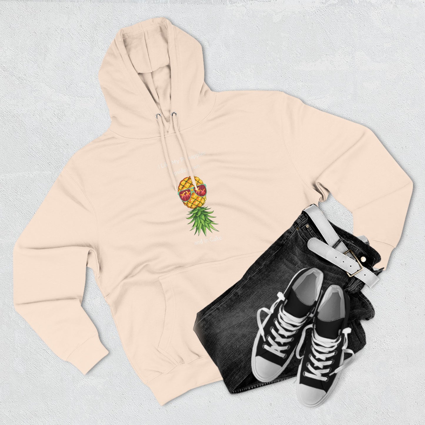 I Like My Pineapples Upside down and in Cake Fleece Hoodie