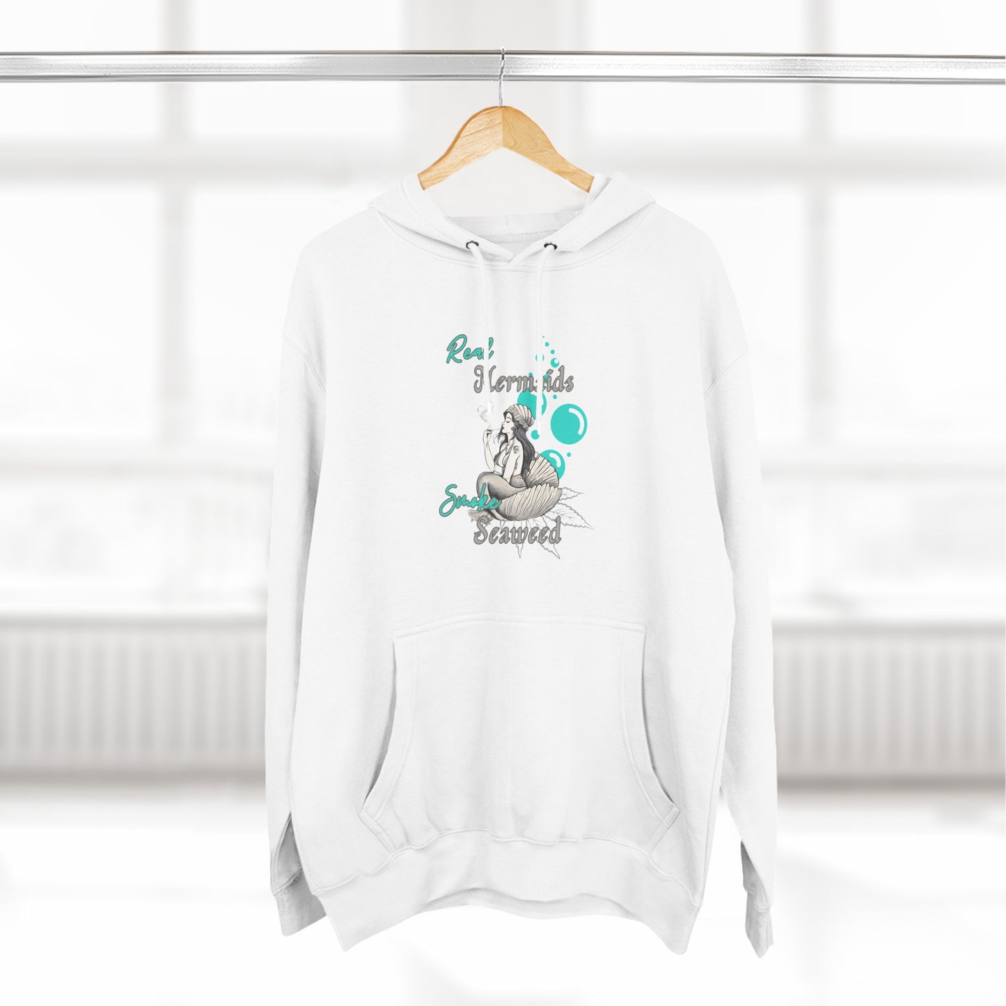 Real Mermaids Smoke Seaweed Fleece Hoodie