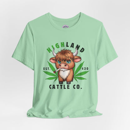 Highland Cattle Weed Shirt – A Highland High Vibe!